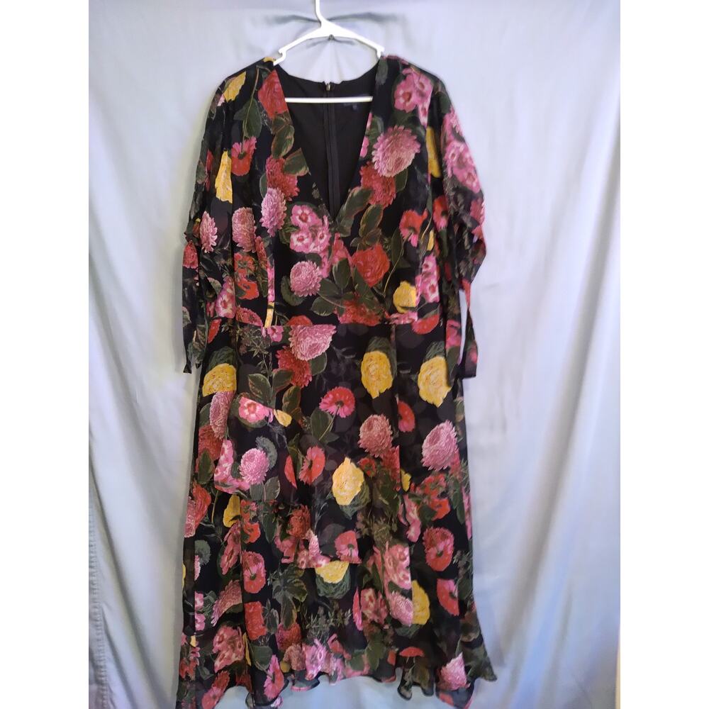 Rachel Roy Floral V-Neck Dress - Picture 1 of 6